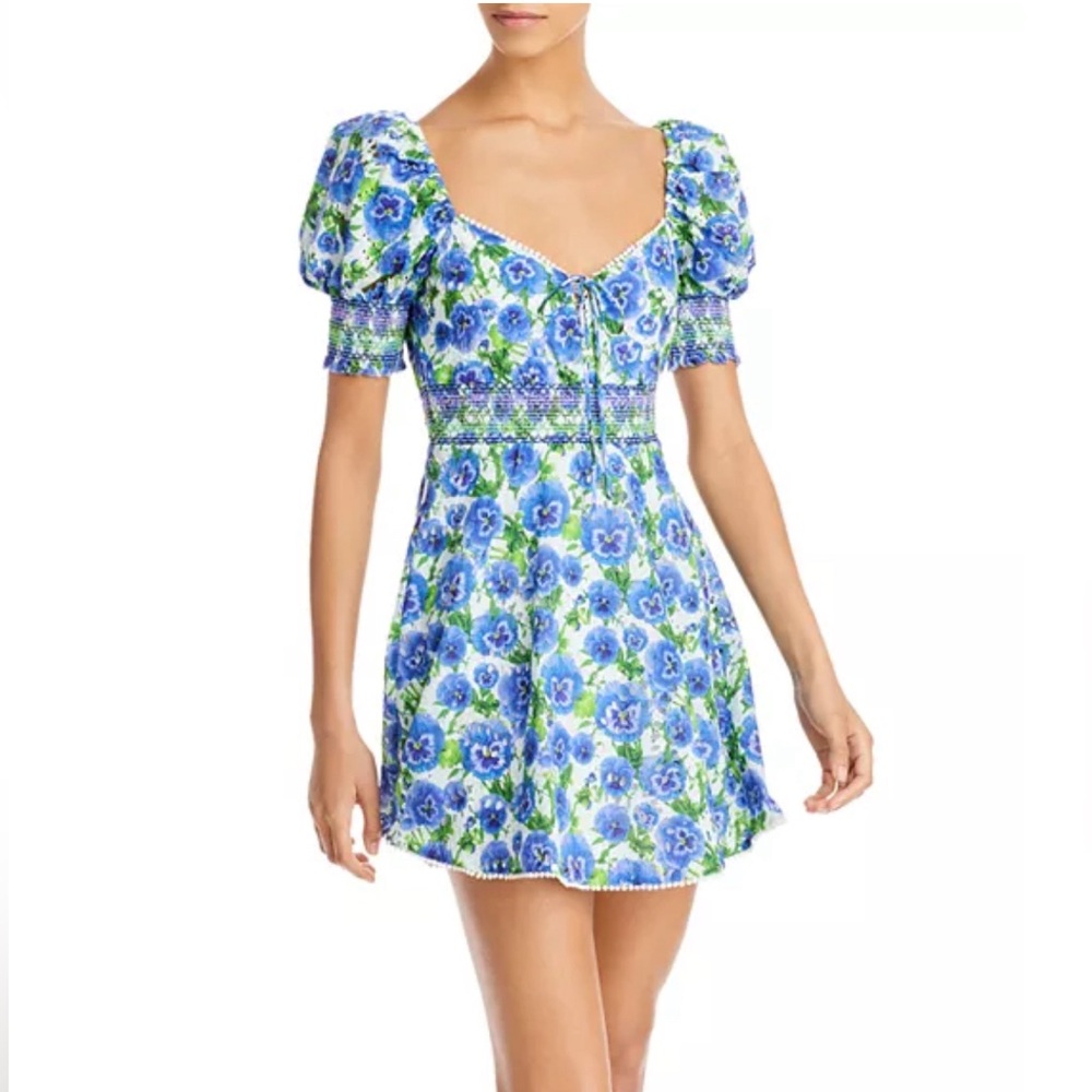 Alice and Olivia
Crawford Sweetheart Tiered Floral Mini Dress